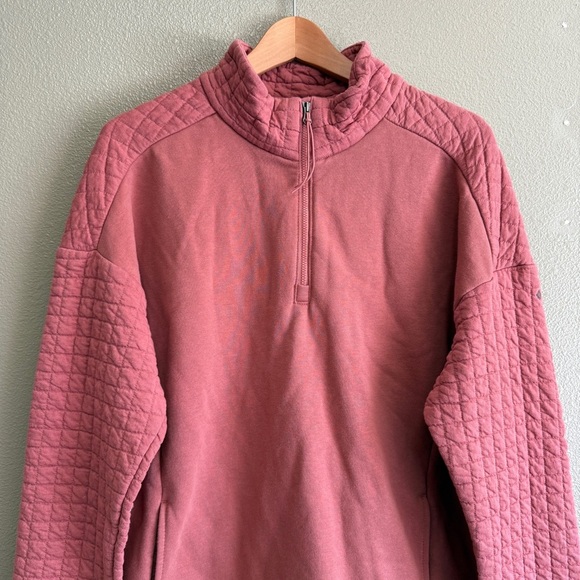 Columbia women’s quilted Castle Hill Tunic mock neck 1/4 zip pink XL - Picture 2 of 7